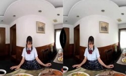 JAV看片！【VR】僕を略奪しようする妻の連れ子。「ママにバレなきゃ大丈夫だよ♪」と言ってオマ○コ広げて誘惑！妻が買い物に行っている間、時短で何度も中出しさせられるッ！！ 枢木あおい-1